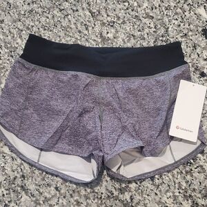 lululemon athletica Women's Grey Speed Up Short 4" Size 4